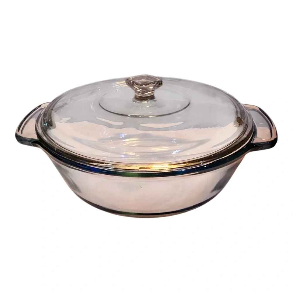 Anchor Hocking 2-Quart Round Glass Casserole Dish with Lid